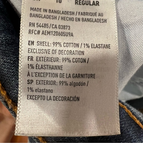 American Eagle Women’s Vintage Hi-Rise Ankle Jeans Size 6 Dark Blue Denim - Picture 10 of 10